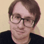 Zdjęcie profilowe Grzegorza Kowalskiego z animowanym efektem zakłóceń